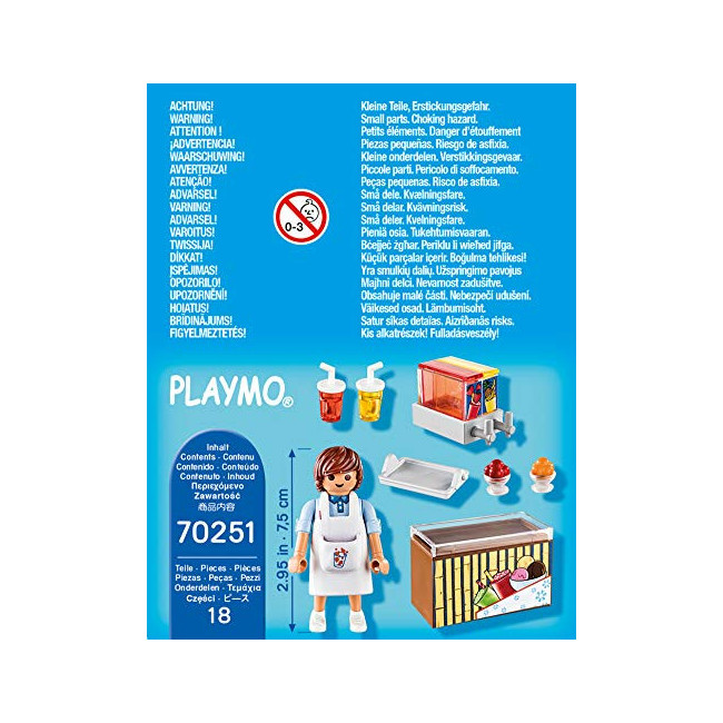 Playmobil Vendeur de sorbets Multicolor 70251