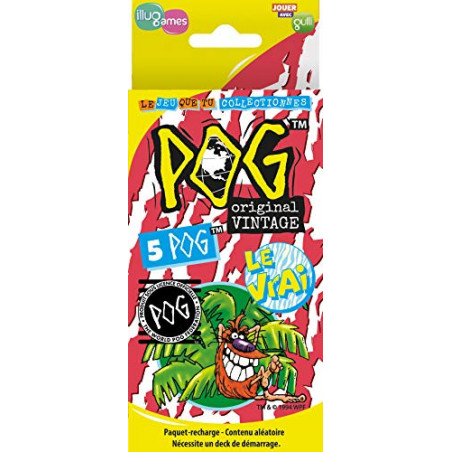 POG, L'original-Edition Vintage-Booster-Asmodee-Jeu de récré, Série 1