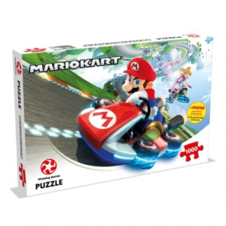 Winning Moves PUZZLE MARIO KART FUNRACER - 1000 pièces - Version française
