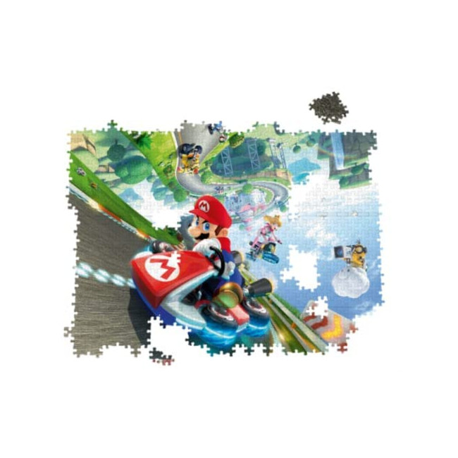 Winning Moves PUZZLE MARIO KART FUNRACER - 1000 pièces - Version française
