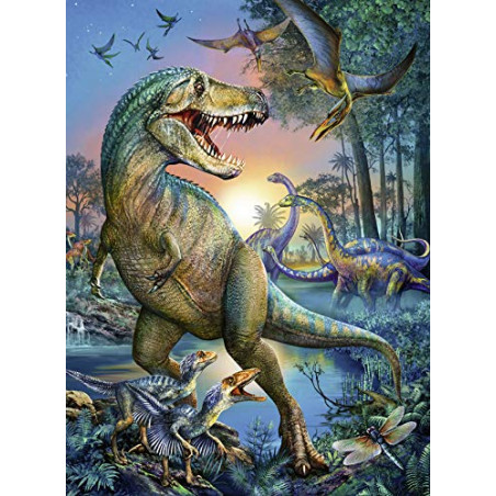 Ravensburger- Puzzle 150 pièces XXL Le Dinosaure géant Enfant, 4005556100521, Néant