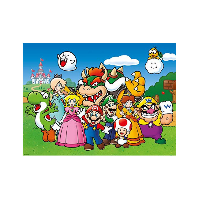 Ravensburger- Puzzle 100 pièces XXL-Super Mario Fun Brothers Enfant, 4005556129928, 1000 Pezzi