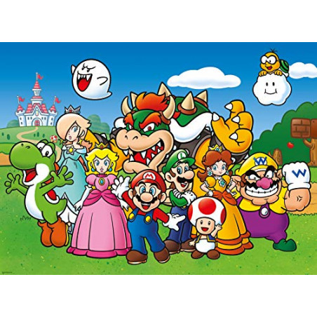 Ravensburger- Puzzle 100 pièces XXL-Super Mario Fun Brothers Enfant, 4005556129928, 1000 Pezzi