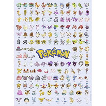 Ravensburger - Pokédex première génération - Puzzle 500 pièces - Puzzle Adultes - Premium Puzzle - dès 12 ans - 14781