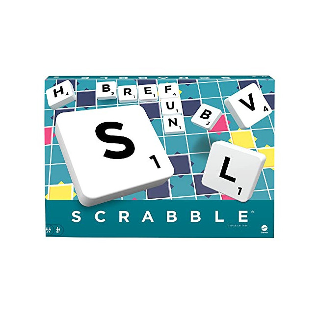 Scrabble - Scrabble Original - Jeu Familial - Placez des Mots pour Gagner des Points - 1 Plateforme de Jeu et 120 Lettres -...