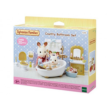 Sylvanian Families - Le Village - Le Set Salle de Bains - 5286 - Meubles et Accessoires Poupée - Mini Poupées