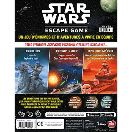 Unlock! Star Wars - - Asmodee - Jeu de société - Escape game - Jeu coopératif - Application gratuite