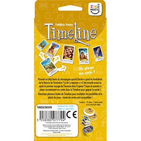 Timeline Classique (Edition 2021) - Asmodee - Jeu de société - Jeu de cartes