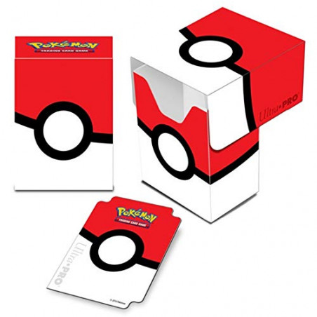 Pokémon 14574 boîte de rangement pour jeux de cartes, décor Pokéball