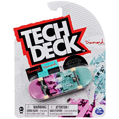 FINGER SKATE - TECH DECK - PACK 1 FINGER SKATE - Authentique Finger Skates 96 mm A Personnaliser - 6028846 - Jouet