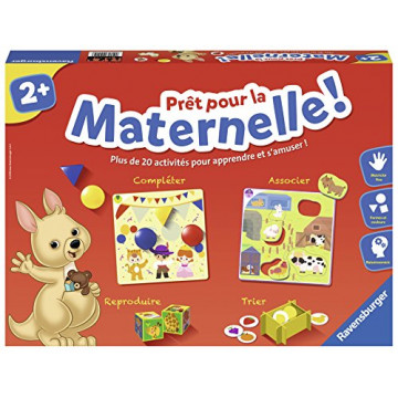 Ravensburger - Jeu Educatif - Prêt pour la maternelle ! - Coffret complet éducatif - 20 activités - Préparation