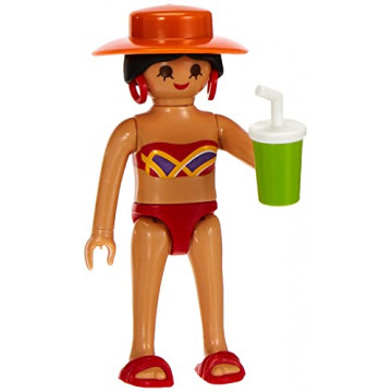 Playmobil Vacancière avec transat Multicolor 70300