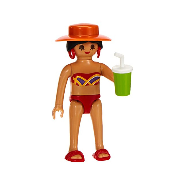 Playmobil Vacancière avec transat Multicolor 70300