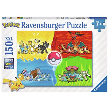 Ravensburger - Puzzle Enfant - Puzzle 150 p XXL - Les différents types de Pokémon - 10035