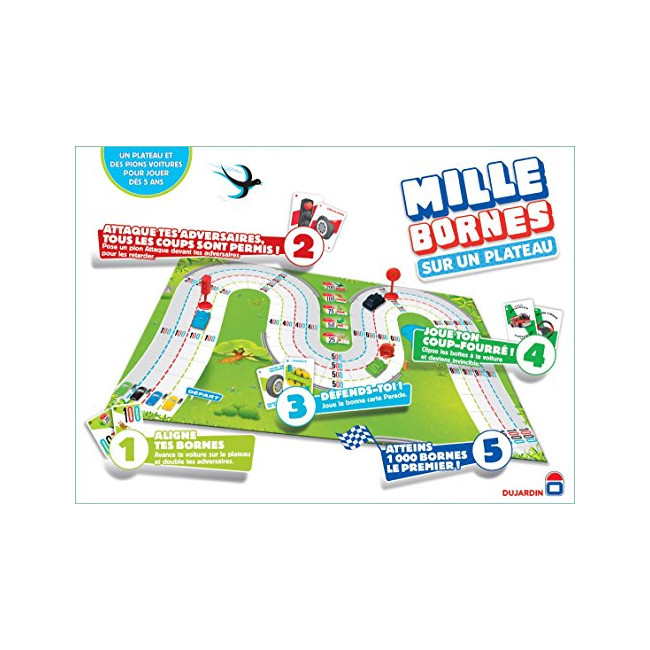 Dujardin Jeux - Mille Bornes - Le Grand Classique Plateau