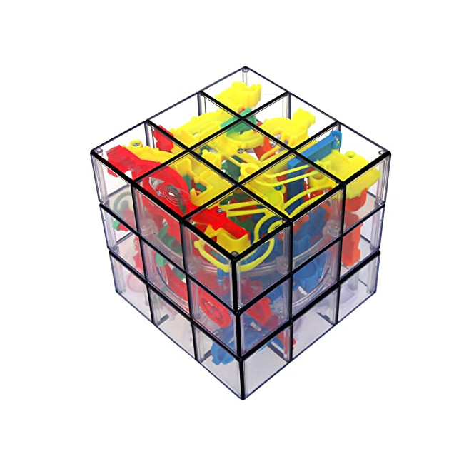 PERPLEXUS – LABYRINTHE JUNIOR ET RUBIK'S CUBE – Jeu de Casse-Tête Perplexus Rubik's 3x3 – Jouet Hybride Labyrinthe 3D et...