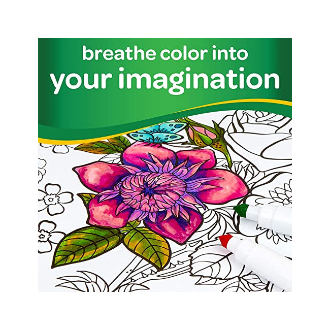 Crayola - 24 Feutres à dessiner - boîte française - Loisir créatif - Coloriage - papeterie - dessin - à partir de 3 ans