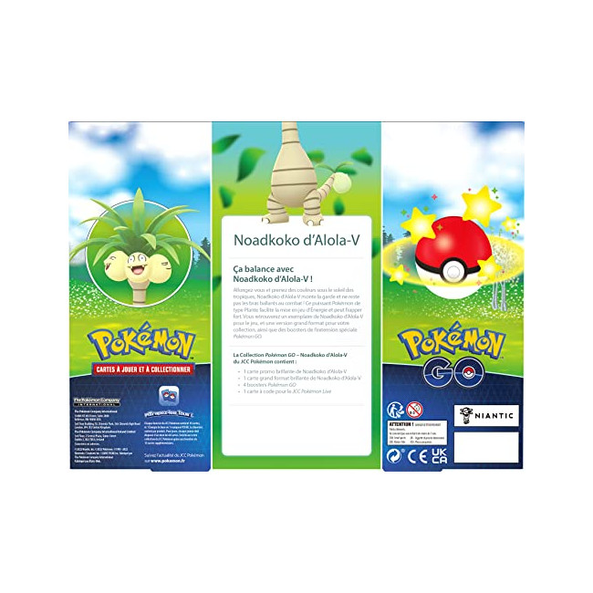 Pokémon GO01 : Coffret Noadkoko-V (4 boosters) |Cartes à Collectionner | A partir de 6 Ans, POKGOV01
