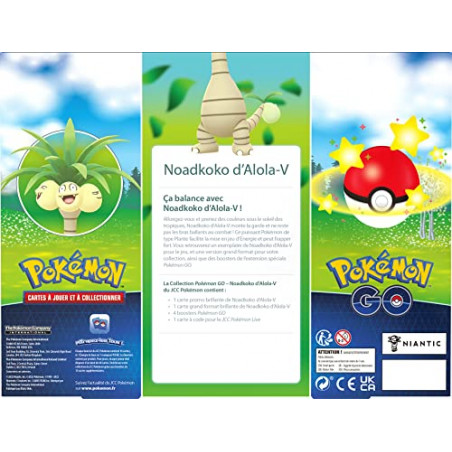 Pokémon GO01 : Coffret Noadkoko-V (4 boosters) |Cartes à Collectionner | A partir de 6 Ans, POKGOV01