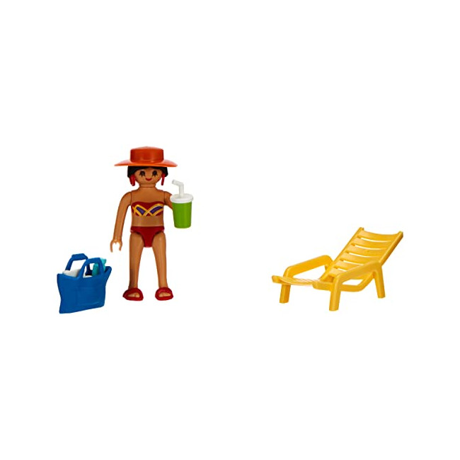 Playmobil Vacancière avec transat Multicolor 70300