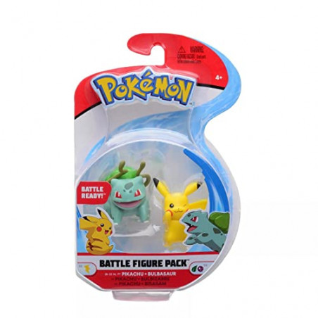 Pokemon Sélection Battle Figures Figurine d'action | Figure de Jeu, Chiffres du Jeu:Pikachu & Bulbizarre