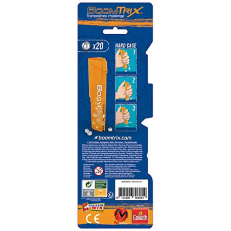 Goliath- Boomtrix 20x Balles Refill, 380605.024, Bleu