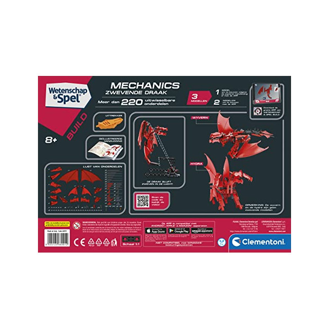 Clementoni Science & Jeu Robotics - Floating Dragon, Kit STEM, Robot Jouet pour Enfants, 8+ Ans, 66991