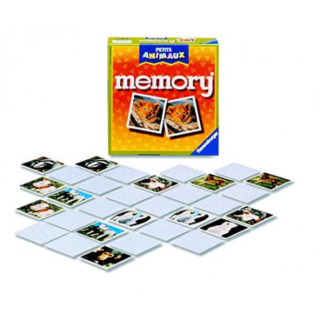Ravensburger - Jeu Educatif - Grand memory® - Thème : Petits Animaux - Jeu de paires et de mémoire - 72 cartes - Adultes
