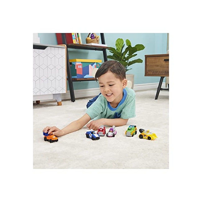 PAT PATROUILLE LE FILM - PACK DE 6 VÉHICULES TRUE METAL - Coffret de 6 Véhicules Die-Cast du Film Dont 2 Exclusifs La