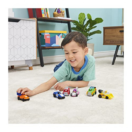 PAT PATROUILLE LE FILM - PACK DE 6 VÉHICULES TRUE METAL - Coffret de 6 Véhicules Die-Cast du Film Dont 2 Exclusifs La