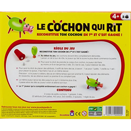 Dujardin Jeux - Cochon Qui Rit 2 Joueurs