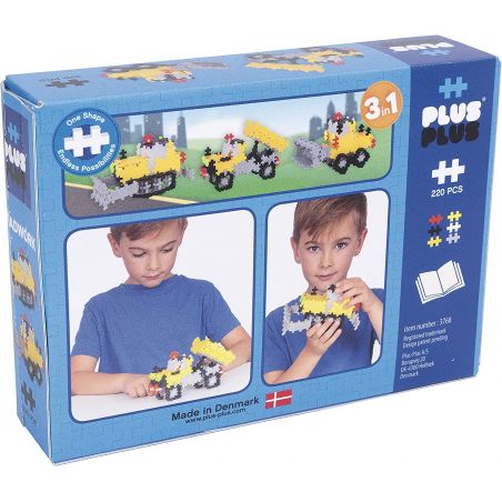 Plus-Plus - Boîte à thème : chantier - 220 pièces basique