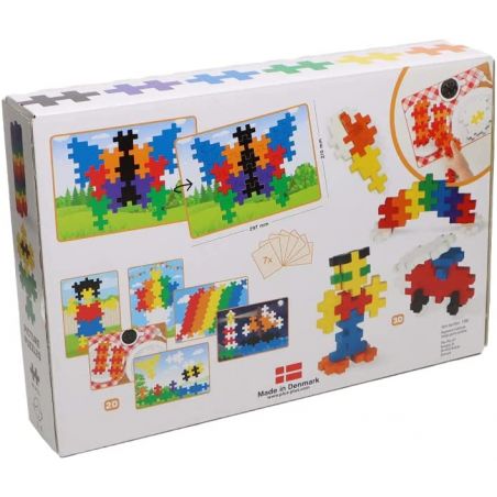 Plus Plus - Boite de gros Plus Plus avec modèle de construction 2D - 60 pièces