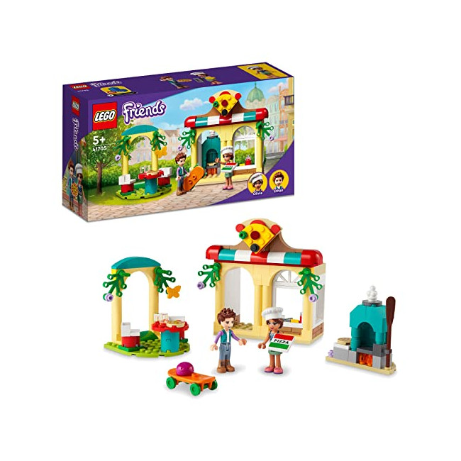 Lego 41705 Friends La Pizzeria de Heartlake City, Jouet de Construction de Restaurant pour Enfants de 5 Ans et Plus,