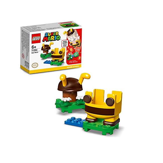 LEGO 71393 Super Mario Pack de Puissance Mario Abeille, Costume pour Jouet à Collectionner