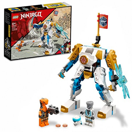 LEGO 71761 Ninjago L’Évolution Robot De Puissance De Zane, Jouet pour Enfants 6 Ans avec Figurines Serpent, Bataille