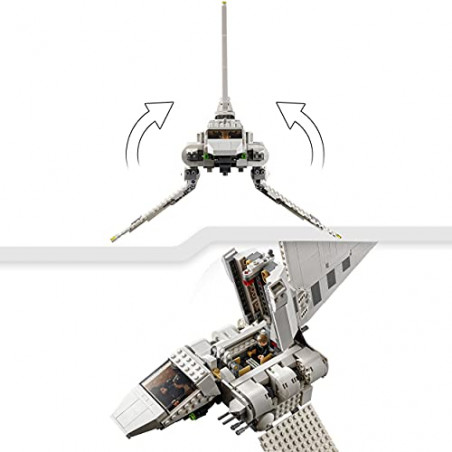 LEGO 75302 Star Wars La Navette Impériale, Jeu de Construction, avec Luke Skywalker, Son Sabre Laser et Minifigurines