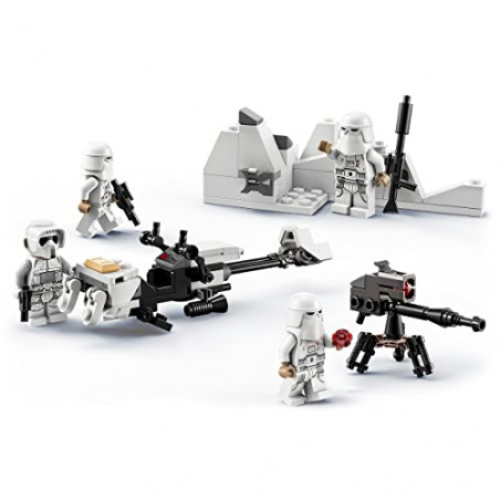 Lego 75320 Star Wars Pack de Combat Snowtrooper, Set Collector avec 4 Figurines, Blaster et Jouet pour Enfant +6 Ans