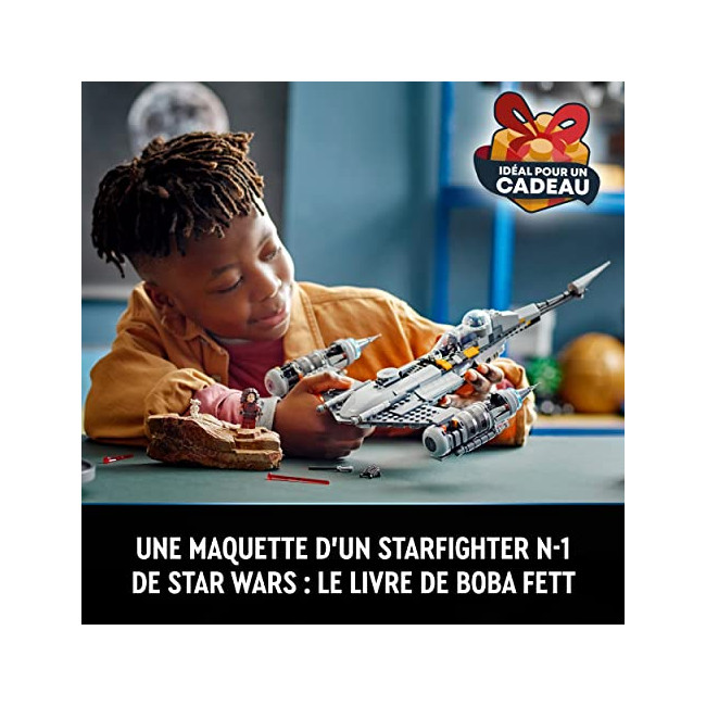 LEGO Star Wars 75325 Le Chasseur N-1 Mandalorien Le Livre de Boba Fett avec Figurines de Bébé Yoda et de Droïde, Jouet