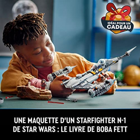 LEGO Star Wars 75325 Le Chasseur N-1 Mandalorien Le Livre de Boba Fett avec Figurines de Bébé Yoda et de Droïde, Jouet
