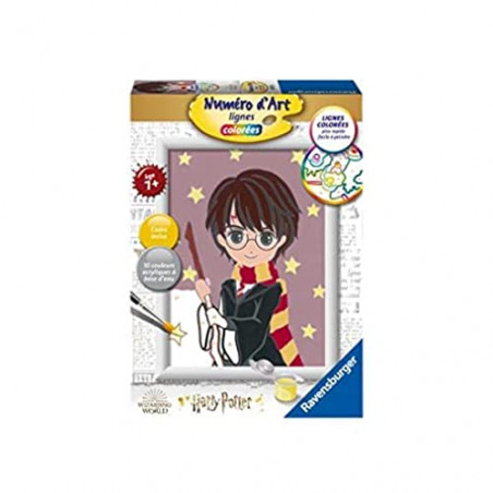 Ravensburger – Numéro d’Art petit format – Harry / Harry Potter – Loisir créatif – Kit de peinture par numéros –