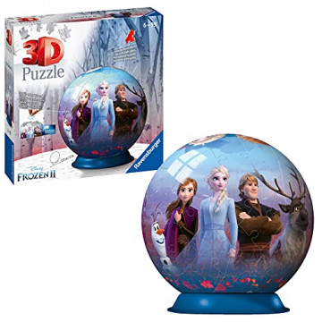 Ravensburger - Puzzle 3D Ball - Disney La Reine des Neiges 2 - A partir de 6 ans - 72 pièces numérotées à assembler sans