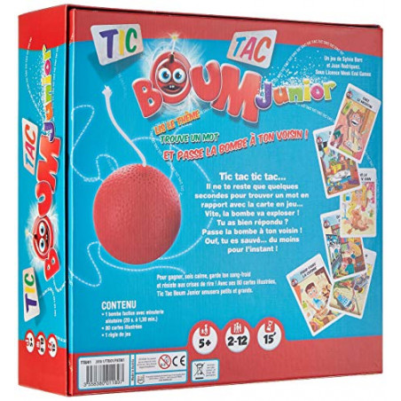 Zygomatic | Tic Tac Boum : Junior | Jeu de société | À partir de 5 ans | 2 à 12 joueurs | 15 minutes