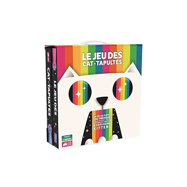 Exploding Kittens | Le Jeu des Cat-Tapultes | Jeu de société | Jeu d'ambiance | A partir de : 7 Ans | 2 Joueurs | 15