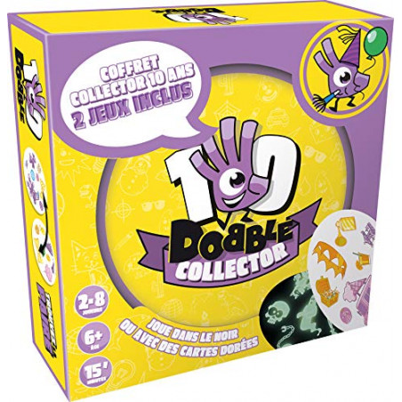 Dobble Collector 10 ans - Asmodee - Jeu de société - Jeu d'ambiance - Jeu d'observation et de rapidité
