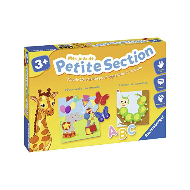 Ravensburger - Jeu Educatif - Mes jeux de petite section - Coffret complet éducatif - 20 activités programme 1e année