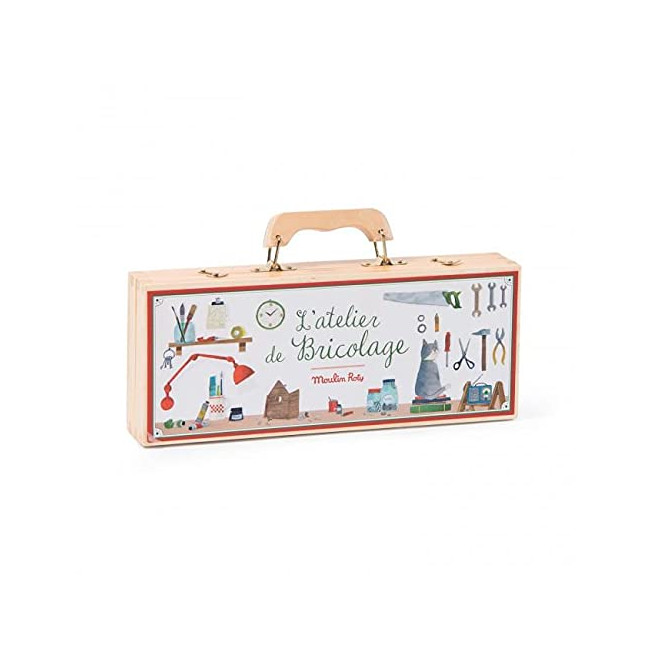 Petite valise bricolage Moulin Roty Jouets d'hier 6 outils