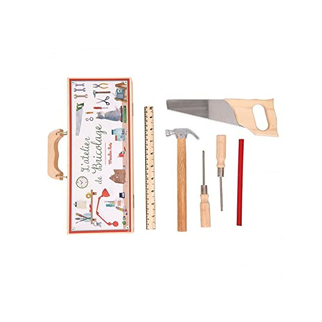 Petite valise bricolage Moulin Roty Jouets d'hier 6 outils