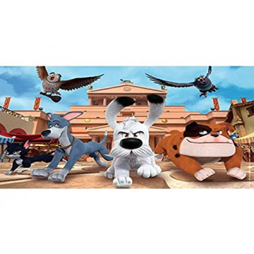 Nathan- Puzzle 100 pièces-Les Aventures Idéfix et Les irréductibles Asterix Enfant, 4005556861439