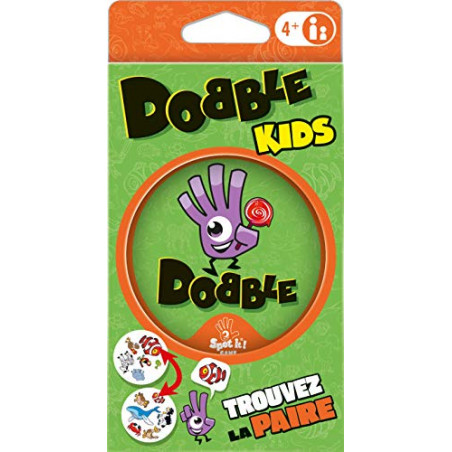 Dobble Kids (Edition 2021) - Asmodee - Jeu de société - Jeu de cartes - Jeu d'observation
